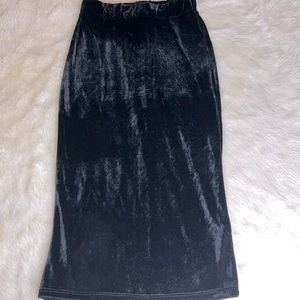 Pencil  Velvet Skirt